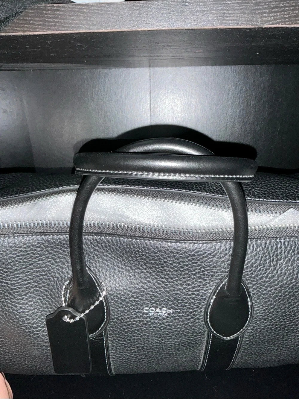 Coach pebbled leather
